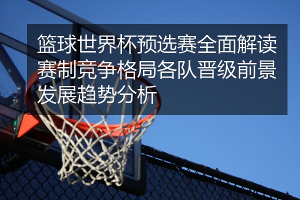 篮球世界杯预选赛全面解读赛制竞争格局各队晋级前景发展趋势分析