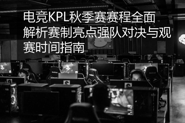 电竞KPL秋季赛赛程全面解析赛制亮点强队对决与观赛时间指南