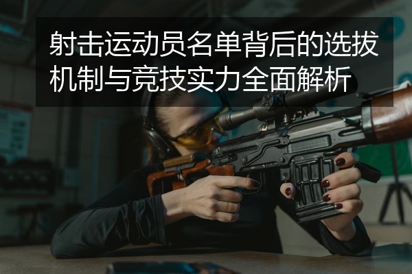 射击运动员名单背后的选拔机制与竞技实力全面解析